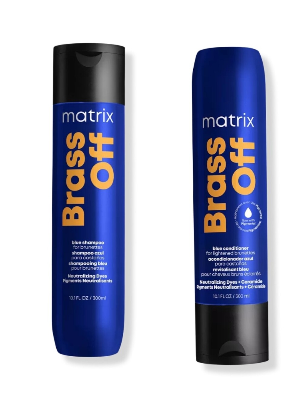 Matrix Total Results Brass Off Blue Purple Set 10.1oz - New